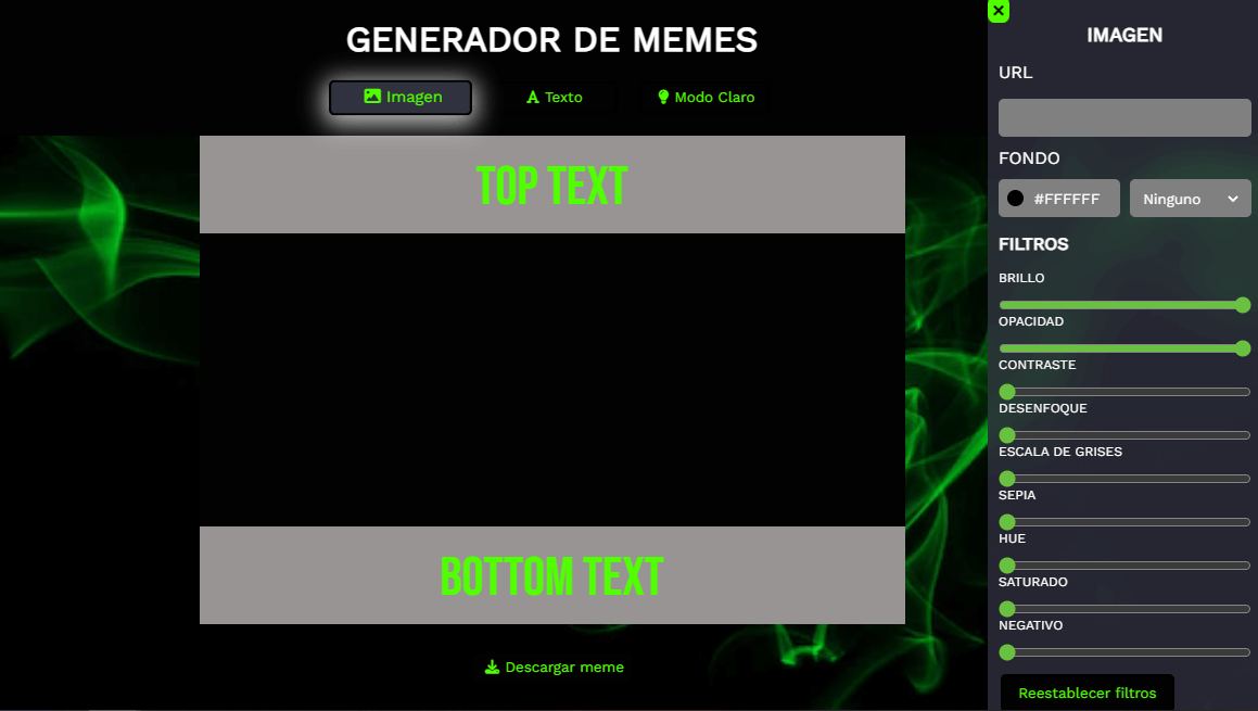 portada proyecto generador de memes